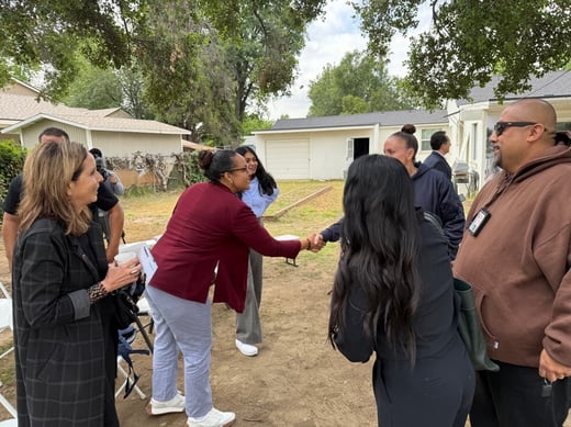 Kim with LA County Probation Field Officers